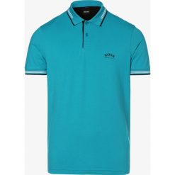 BOSS Athleisure - Męska koszulka polo – Paul Curved, niebieski. Niebieskie koszulki męskie BOSS Athleisure, xl, bez wzorów, polo, bez rękawów. Za 395,95 zł.
