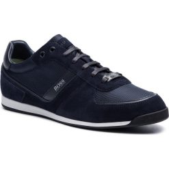 Sneakersy BOSS - Glaze 50407903 10214592 01 Dark Blue 401. Niebieskie sneakersy męskie Boss, bez zapięcia. W wyprzedaży za 389,00 zł.