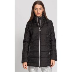 Czarna pikowana kurtka damska. Czarne płaszcze damskie EA7 Emporio Armani, s, bez wzorów, z włókna, bez kaptura. Za 532,00 zł.