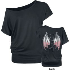 Gothicana by EMP Can You Read My Mind Koszulka damska czarny. Czarne t-shirty damskie marki Gothicana by EMP, xl, z nadrukiem, z dekoltem na plecach. Za 121,90 zł.