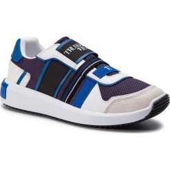 Sneakersy TRUSSARDI JEANS - 77A00149 U280. Niebieskie sneakersy męskie Trussardi Jeans, na co dzień, bez wzorów, z jeansu, bez zapięcia. Za 579,00 zł.