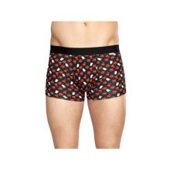 Bielizna męska Happy Socks - Junk Food Trunk (HAM87-9000). Różowa bokserki męskie Happy Socks, z materiału. Za 79,90 zł.