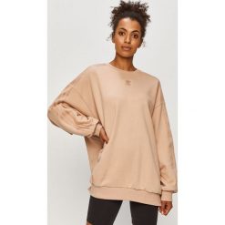 Adidas Originals - Bluza. Brązowe bluzy damskie adidas Originals, z aplikacjami, z bawełny, bez rękawów, bez kaptura. Za 249,90 zł.