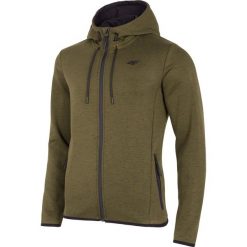 Bluza męska BLM007 - khaki melanż. Brązowe bluzy męskie marki 4f, m, bez wzorów, z dzianiny, z kapturem, bez rękawów, z kapturem. Za 169,99 zł.