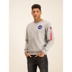 Bluza Alpha Industries Space Shuttle 178307. Niebieskie bluzy męskie Alpha Industries, xl, bez wzorów, z bawełny, bez kołnierzyka, bez rękawów, bez kaptura. W wyprzedaży za 259,00 zł.