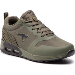 Sneakersy KANGAROOS - Kanga X 2200 12011 000 825 Semi olive/Black. Zielone półbuty damskie marki KangaROOS, na co dzień, bez wzorów, z tworzywa sztucznego, bez obcasa, na płaskiej podeszwie, bez zapięcia. Za 169,00 zł.