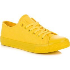Trampki damskie slip on: Żółte trampki KINLEY