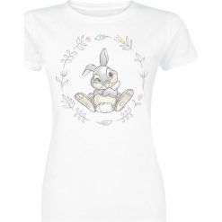 Bambi Thumper Koszulka damska biały. Białe bluzki damskie marki Bambi, l, z nadrukiem, z okrągłym kołnierzem. Za 74,90 zł.
