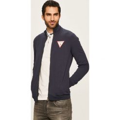 Guess Jeans - Bluza. Czarne bluzy męskie s, z nadrukiem, z elastanu, z kapturem. Za 419,90 zł.