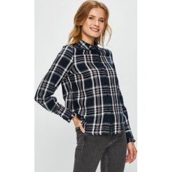 Vero Moda - Koszula. Szare koszule damskie Vero Moda, l, w kratkę, z bawełny, casualowe, z długim rękawem. W wyprzedaży za 99,90 zł.