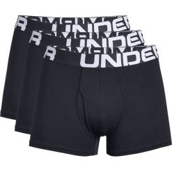 Under Armour Charged Cotton® 3" 3-pack Bokserki Czarny. Czarne bokserki męskie Under Armour, bez wzorów, z elastanu. Za 188,95 zł.