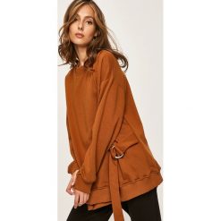 Answear - Bluza. Żółte bluzy damskie ANSWEAR, s, bez wzorów, z bawełny, bez rękawów, bez kaptura. W wyprzedaży za 79,90 zł.