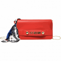 Love Moschino kopertówka JC4226-PP08-KD0-000 czerwona. Czerwone kopertówki damskie Love Moschino, bez wzorów, eleganckie, bez dodatków. W wyprzedaży za 499,00 zł.