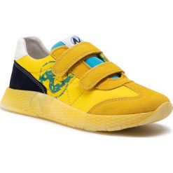 Sneakersy NATURINO - Jesko Vl 0012014904.01.1G13 S Giallo/Sky/Navy. Żółte trampki chłopięce Naturino, bez wzorów, ze skóry, na rzepy. Za 369,00 zł.