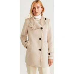 Mango - Płaszcz Pearl. Szare kurtki damskie Mango, s, z poliesteru. W wyprzedaży za 199,90 zł.