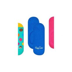 Skarpetki Happy Socks - 3-Pak Liner (BDO18-7000). Niebieskie skarpetki damskie marki Happy Socks, w kolorowe wzory, z bawełny. Za 63,90 zł.