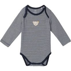 Body w kolorze czarnym. Czarne body niemowlęce Steiff, w paski, bez rękawów. W wyprzedaży za 35,95 zł.
