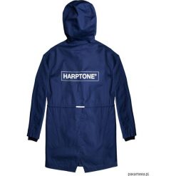 Kurtka Męska Parka Harptone Navy. Niebieskie kurtki damskie Pakamera, m, bez wzorów, długie, z kapturem. Za 399,00 zł.