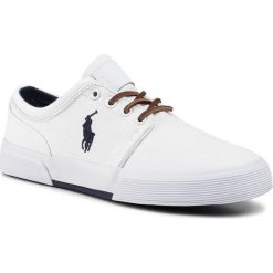 Sneakersy POLO RALPH LAUREN - Faxon Low 816507896015 Pure White. Białe sneakersy męskie Polo Ralph Lauren, bez zapięcia. W wyprzedaży za 279,00 zł.