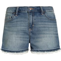 Abercrombie & Fitch MIDI INSERT Szorty jeansowe dark blue. Niebieskie spodenki chłopięce marki Abercrombie & Fitch, z elastanu. Za 149,00 zł.