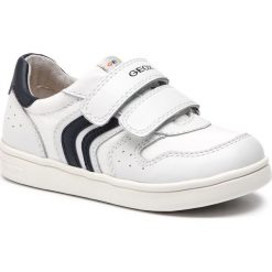 Sneakersy GEOX - B Djrock B. B B822CB 01085 C0899 S White/Navy. Białe trampki chłopięce Geox, bez wzorów, ze skóry, na rzepy. W wyprzedaży za 149,00 zł.