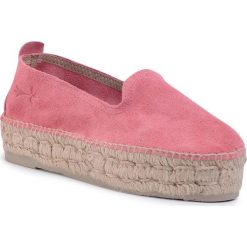 Espadryle MANEBI - Slippers D M 2.0 D0 Paradise Pink. Różowe espadryle damskie Manebi, bez wzorów, ze skóry, bez obcasa. W wyprzedaży za 289,00 zł.