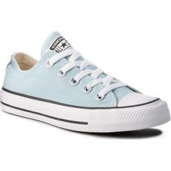 Trampki CONVERSE - Ctas Ox 160460C Ocean Bliss. Niebieskie półbuty damskie Converse, bez wzorów, z gumy, bez zapięcia. W wyprzedaży za 199,00 zł.