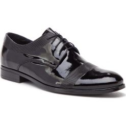 Półbuty SERGIO BARDI - SB-02-07-000197 601. Czarne buty wizytowe męskie Sergio Bardi, bez wzorów, ze skóry, eleganckie, bez zapięcia. Za 289,00 zł.