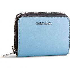 Mały Portfel Damski CALVIN KLEIN - Stitch Med Zip W/Flap K60K604857 460. Niebieskie portfele damskie Calvin Klein, ze skóry ekologicznej. Za 279,00 zł.