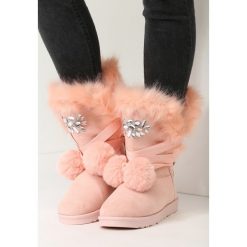 Buty zimowe damskie: Różowe Śniegowce Ice Lady