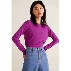 Mango - Sweter Lucca. Różowe bez kategorii marki Mango, s, z elastanu, z okrągłym kołnierzem. Za 69,90 zł.