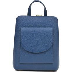 Mangotti plecak damski SS19 MG 1498 uni niebieski. Niebieskie plecaki damskie Mangotti, bez wzorów, ze skóry, eleganckie. Za 1089,00 zł.
