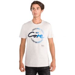 Jack & Jones Mick Koszulka Biały. Białe podkoszulki męskie m, w paski, z bawełny, krótkie. Za 66,95 zł.