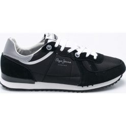 Pepe Jeans - Buty. Czarne halówki męskie Pepe Jeans, z jeansu, na sznurówki. W wyprzedaży za 219,90 zł.