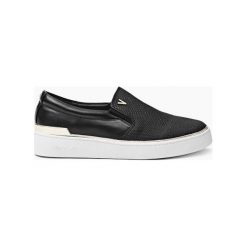 Trampki damskie slip on: Czarne Slip On Luis