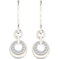 Złote kolczyki-wkrętki z diamentami. Szare kolczyki damskie Art of Diamond & Co., z diamentem, złote, z zapięciem typu bigiel. W wyprzedaży za 417,95 zł.