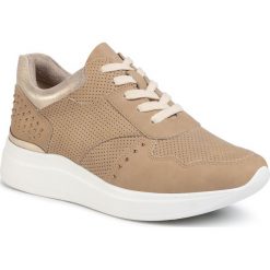 Sneakersy JENNY FAIRY - WYL2079-2 Beige. Brązowe półbuty damskie Jenny Fairy, ze skóry ekologicznej. W wyprzedaży za 79,99 zł.