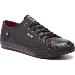 Trampki BIG STAR - DD174259 Black. Czarne półbuty męskie BIG STAR, na co dzień, bez wzorów, z gumy, retro, bez zapięcia. Za 109,00 zł.