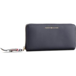 Portfele damskie: Duży Portfel Damski TOMMY HILFIGER – Stitch Leather Za Wallet AW0AW05497 413