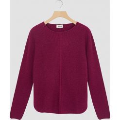 Sweter w kolorze jagodowym. Różowe swetry damskie Rodier, z wełny, klasyczne. W wyprzedaży za 149,95 zł.