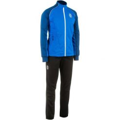 Bjorn Daehlie Komplet Męski Ridge Xl. Niebieskie kurtki sportowe męskie Bjorn Daehlie, xl, bez wzorów, z softshellu, bez kaptura, narciarskie. W wyprzedaży za 505,00 zł.