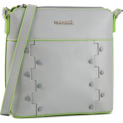 Torebka MONNARI - BAG4120-019 Greey With Green. Szare listonoszki damskie Monnari, na imprezę, bez wzorów, ze skóry ekologicznej, bez dodatków. W wyprzedaży za 109,00 zł.