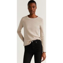 Mango - Sweter Arondita. Szare swetry damskie Mango, s, bez wzorów, z bawełny, bez rękawów, bez kaptura. Za 99,90 zł.