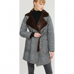 Brązowy Płaszcz Walk Out. Brązowe płaszcze damskie zimowe other, l. Za 159,99 zł.