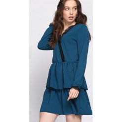 Niebieska Sukienka Deep Love. Niebieskie sukienki hiszpanki Born2be, na lato, s, wizytowe. Za 79,99 zł.