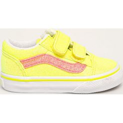 Vans - Tenisówki dziecięce. Żółte trampki dziewczęce Vans, z gumy. Za 199,90 zł.