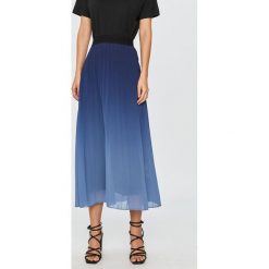 Desigual - Spódnica. Niebieskie spódniczki damskie Desigual, na co dzień, s, bez wzorów, z poliesteru, casualowe, z podwyższonym stanem, midi, proste. Za 469,90 zł.