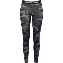 Legginsy we wzory: Urban Classics Ladies Camo Logo Leggings Legginsy kamuflaż (Dark Camo)