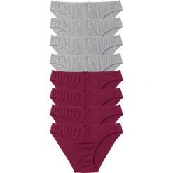 Figi: Figi (8 par) bonprix jasnoszary melanż – fioletowy