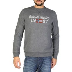 Napapijri Bluza Męska L Szara. Szare bluzy męskie Napapijri, m, z nadrukiem, bez kołnierzyka, bez rękawów, bez kaptura. Za 409,00 zł.